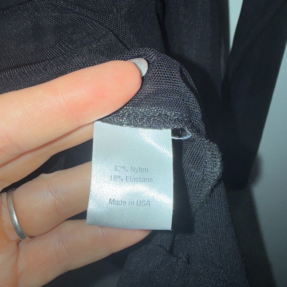 Universal Standard Thames Fog Sheer Top - Black M/18-20 - Picture 5 of 6